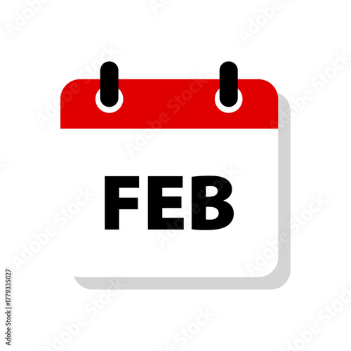 February calendar icon
