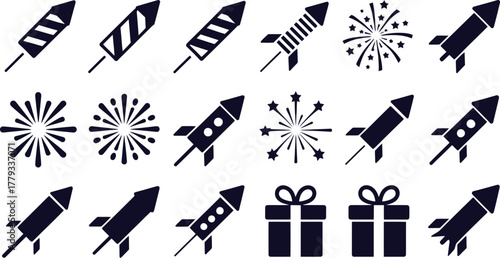 Festive christmas elements featuring traditional holiday colors like red green and white perfect for seasonal design projects