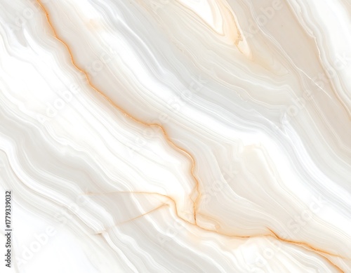 Elegant White Marble Effect Tile Design.