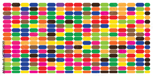 Modern and organized bento grid layout design with clean lines for web and print applications featuring vibrant color options and customizable elements