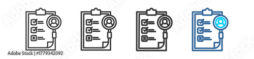 criteria icon set multiple style collection	