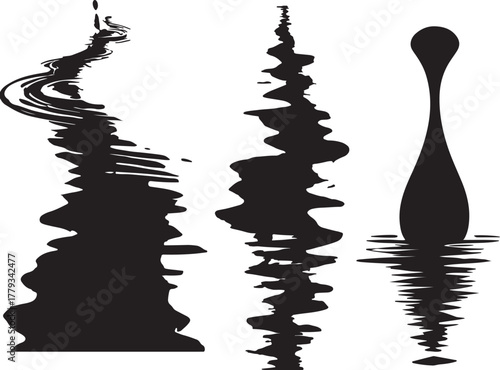 silhouette of a Echoes and Reflections