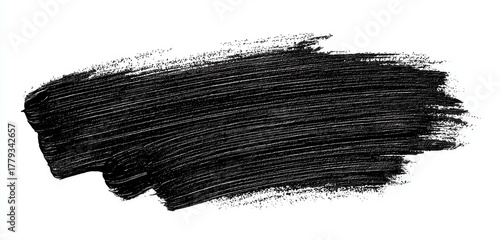 Black cosmetic product swatch