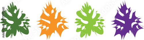 Elegant Floral Vector Illustration Set – Colorful Vintage Flowers, Geometric Shapes, and Decorative Nature-Inspired Elements for Design and Branding