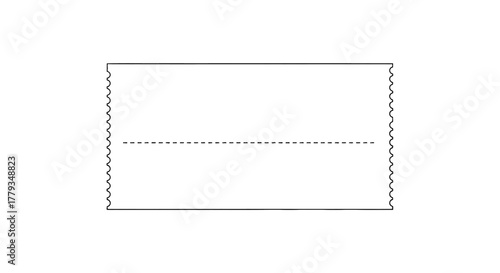 Abstract geometric background with dotted line and wavy borders, graphic design element