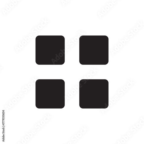 Solid Grid Four Squares App Menu Icon