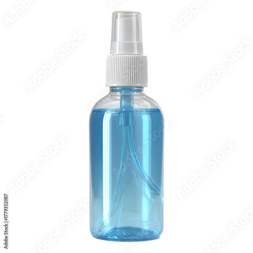 Compact Blue Spray Bottle for Liquid Storage and Dispensing