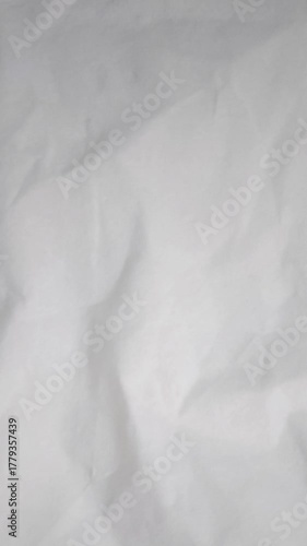 animation of white paper crumpled motion video background, paper crumpled vertical motion video.