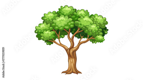 Green tree illustration