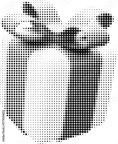 gift box halftone icon