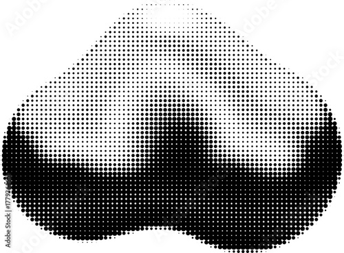 cloud halftone icon