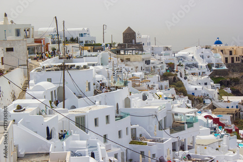 View of Fira (Thira) town on Santorini island, Greece