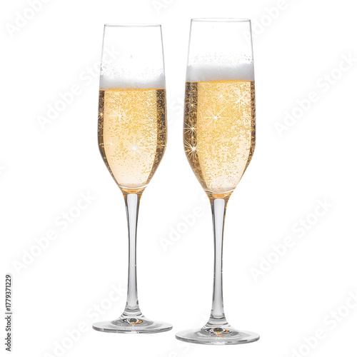 Celebrate With Sparkling Drinks in Elegant Glasses During a Festive Gathering