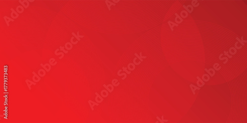 Abstract white circle geometric red abstract background. Modern design