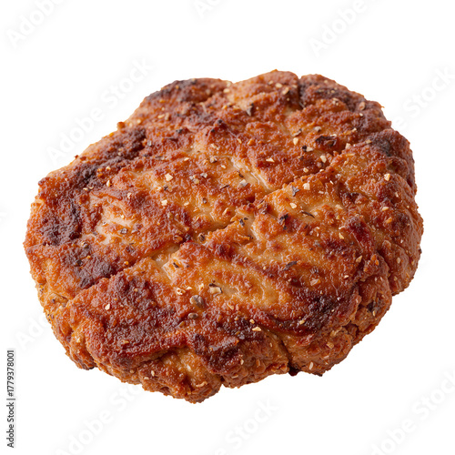 Crispy Golden Brown Baked Treat Placed on a Plain White Background Ready to B...