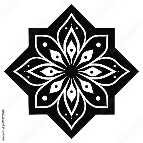 traditional woodcut border ornament vector style