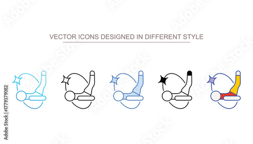 yoga icon design with white background stock illustration