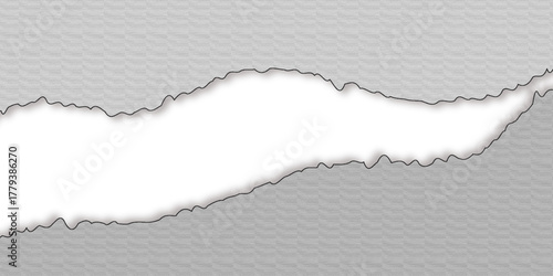 Ripped paper torn edges vector illustration. Realistic torn paper texture background. 
