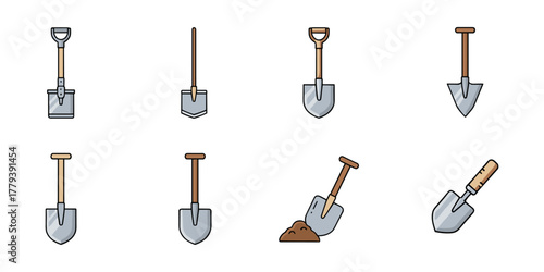 Shovels Set Illustration
