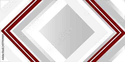 Red Geometric Lines Abstract Vector Design on White Background .Geometric abstract design with intersecting red and white lines creates a dynamic. Creative background for digital media,