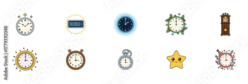Clock Designs Variety Collection