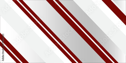 Red Geometric Lines Abstract Vector Design on White Background .Geometric abstract design with intersecting red and white lines creates a dynamic. Creative background for digital media,