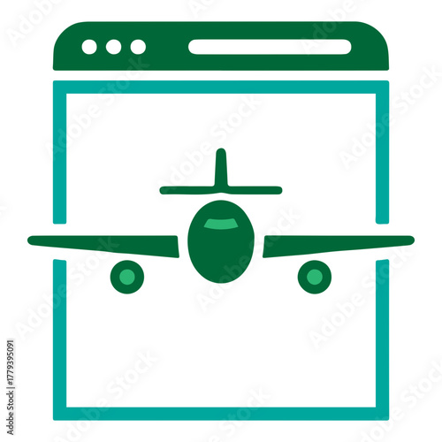 Plane Window Illustration