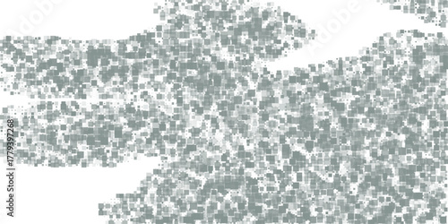 Abstract technology digital data square gray pattern pixel background. Vector graphic illustration