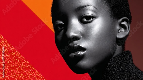 Bold Monochrome Portrait