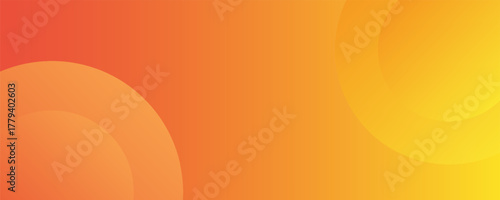 Vibrant Orange Yellow Gradient Background With Soft Circular Orbs For Modern Design eps10