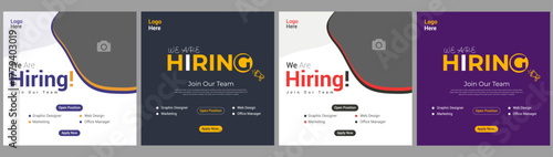 We are hiring Job advertisement flyer, Recruitment advertising template. Recruitment Poster recruiting, concept, banner, corporate, advertising, fair, flyer, background, job, design, abstract, vector,