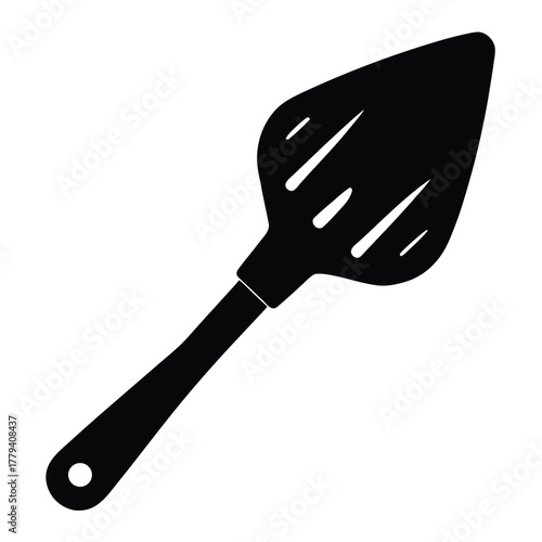 clay mud mask spatula vector on white background
