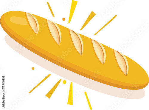 hot dog with sesame bun vector illustration