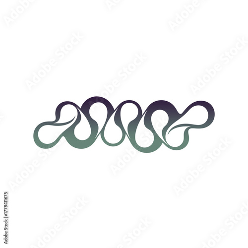 Abstract design featuring flowing, interconnected shapes in gradient tones, ideal for modern art applications