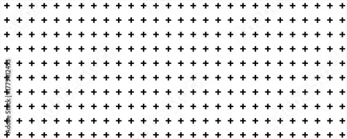 cross sign pattern with plus. cross and plus design for pattern and background. seamless pattern with plus sign. symbol decoration illustration.