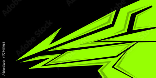 Car decal design vector. Graphic abstract stripe racing background kit designs for wrap vehicle, race car, rally, adventure and livery