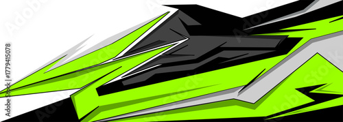 Side body graphic sticker set. Abstract racing design concept. Car decal wrap design for motorcycle, boat, truck, car, boat and more. Vector eps 10.