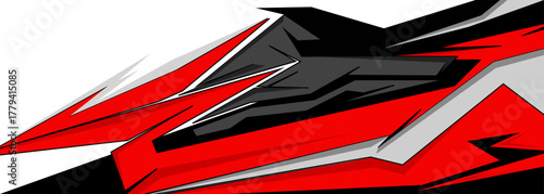 Side body graphic sticker set. Abstract racing design concept. Car decal wrap design for motorcycle, boat, truck, car, boat and more. Vector eps 10.