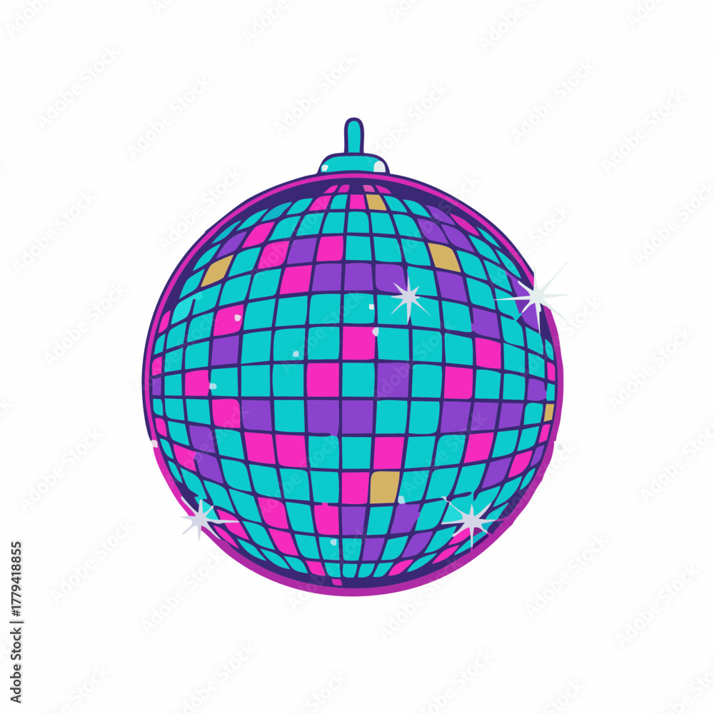 Obraz premium disco ball isolated on white