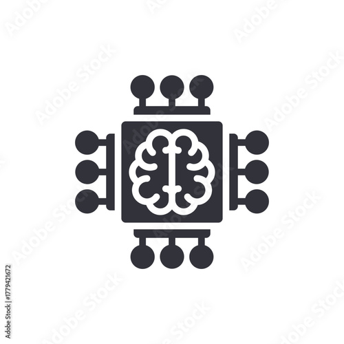 Artificial Intelligence Brain Network Central Processing