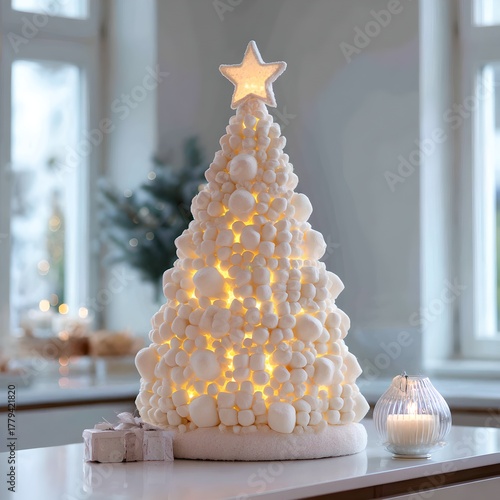Fototapeta New Year's marshmallows