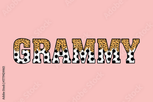 Soccer sublimation t shirt design for Grammy