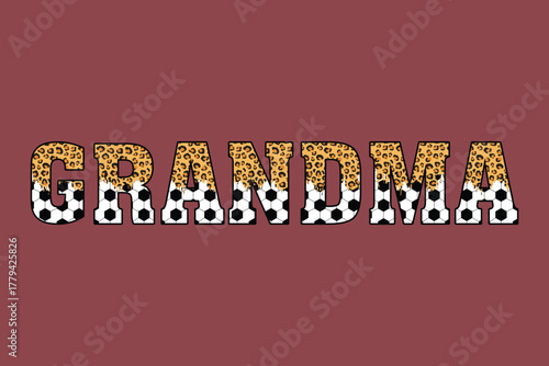 Soccer sublimation t shirt design for grandma
