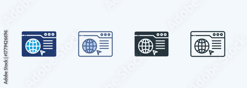 Internet Icon Multiple Style