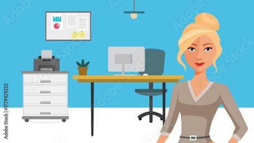 woman in the office