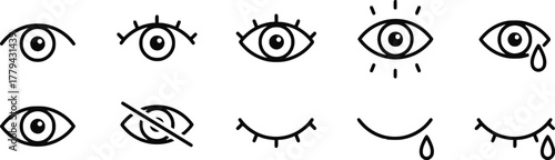eyes:, description:, drawn, use., 811412358, expression, crying, eye, simple, sparkling, symbolizing, background., graphic, element, open, [converted], observe, sad, hidden., elements, illustration, r