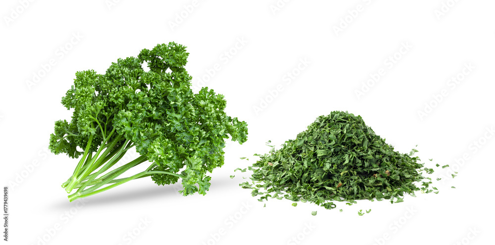 Obraz premium parsley isolated on transparent png ( image from camera )