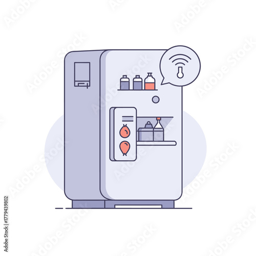 Smart Refrigerator with IoT Connectivity and Temperature Monitoring for Optimal Food Storage