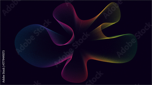 A vibrant, fluid composition that evokes motion, energy, and depth. 