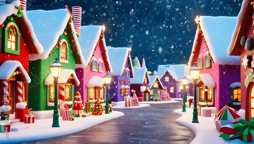 Christmas Elf Village Street